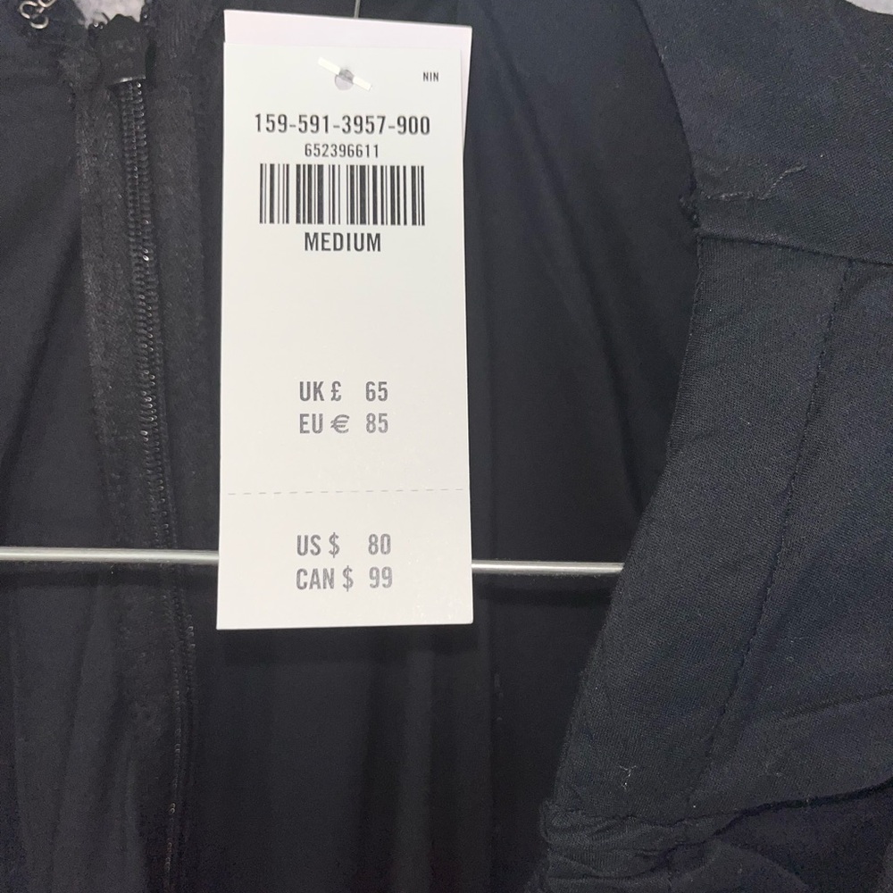Abercrombie & Fitch Black Puff Sleeve Dress (BRAND NEW) - Picture 2 of 2